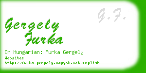 gergely furka business card